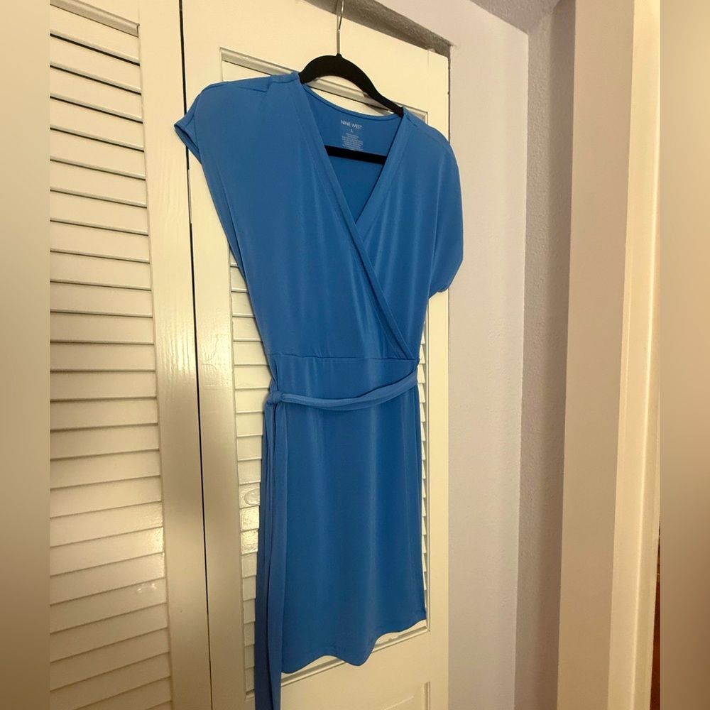 Blue Wrap Dress size L